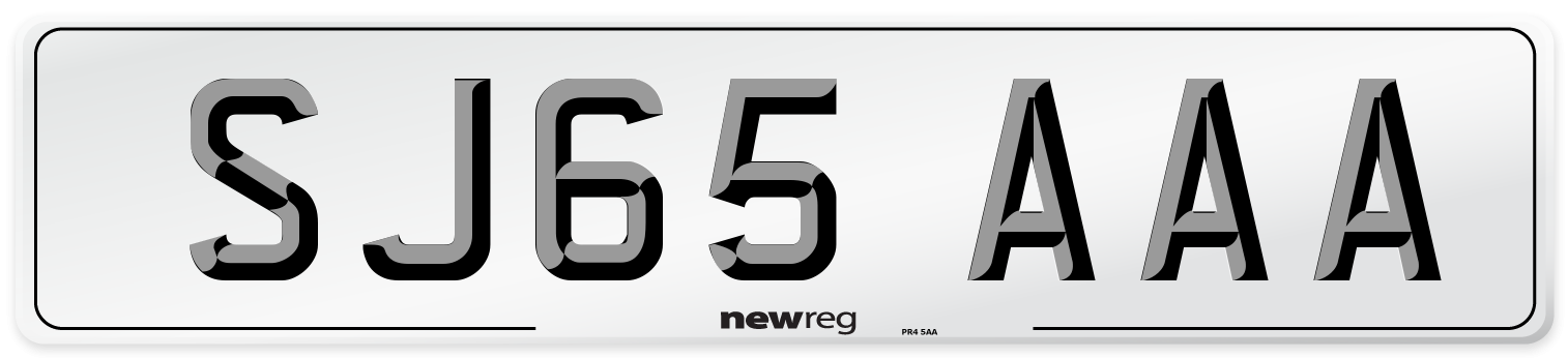 SJ65 AAA Number Plate from New Reg